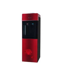 ABS Steel Tempered Glass Floor Standing Water Dispenser With Hot And Cold Water